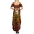 Custom South Africa Eastern Cape Cricket Summer Maxi Dress Go Sunrisers - Wonder Print Shop