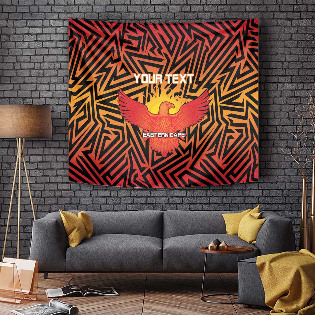 Custom South Africa Eastern Cape Cricket Tapestry Go Sunrisers