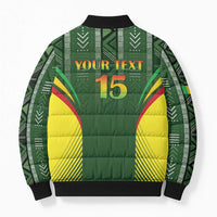 Custom Mali Football Bomber Puffer Jacket Go Champions Les Aigles - Wonder Print Shop
