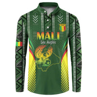 Custom Mali Football Button Sweatshirt Go Champions Les Aigles - Wonder Print Shop