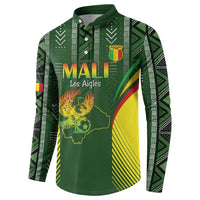 Custom Mali Football Button Sweatshirt Go Champions Les Aigles - Wonder Print Shop