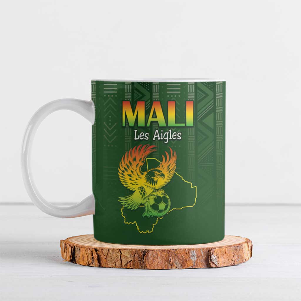 Custom Mali Football Ceramic Mug Go Champions Les Aigles - Wonder Print Shop