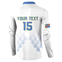 Custom DR Congo Football Button Sweatshirt Road To Champions - Wonder Print Shop