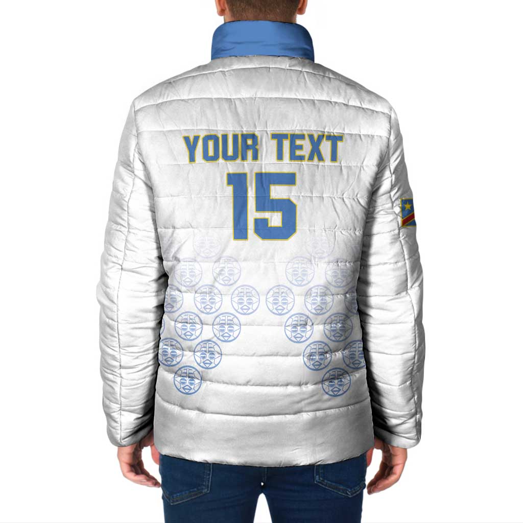 Custom DR Congo Football Padded Jacket Road To Champions - Wonder Print Shop