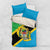 Personalised Tanzania Union Day Bedding Set Coat Of Arms With Map