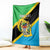 Personalised Tanzania Union Day Blanket Coat Of Arms With Map