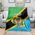 Personalised Tanzania Union Day Blanket Coat Of Arms With Map