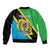 Personalised Tanzania Union Day Bomber Jacket Coat Of Arms With Map