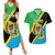 Personalised Tanzania Union Day Couples Matching Summer Maxi Dress and Hawaiian Shirt Coat Of Arms With Map