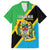 Personalised Tanzania Union Day Family Matching Long Sleeve Bodycon Dress and Hawaiian Shirt Coat Of Arms With Map