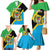 Personalised Tanzania Union Day Family Matching Mermaid Dress and Hawaiian Shirt Coat Of Arms With Map