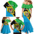 Personalised Tanzania Union Day Family Matching Mermaid Dress and Hawaiian Shirt Coat Of Arms With Map