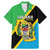 Personalised Tanzania Union Day Family Matching Mermaid Dress and Hawaiian Shirt Coat Of Arms With Map