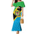 Personalised Tanzania Union Day Family Matching Mermaid Dress and Hawaiian Shirt Coat Of Arms With Map