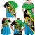 Personalised Tanzania Union Day Family Matching Off Shoulder Maxi Dress and Hawaiian Shirt Coat Of Arms With Map