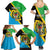 Personalised Tanzania Union Day Family Matching Summer Maxi Dress and Hawaiian Shirt Coat Of Arms With Map