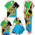 Personalised Tanzania Union Day Family Matching Tank Maxi Dress and Hawaiian Shirt Coat Of Arms With Map