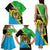 Personalised Tanzania Union Day Family Matching Tank Maxi Dress and Hawaiian Shirt Coat Of Arms With Map