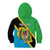 Personalised Tanzania Union Day Kid Hoodie Coat Of Arms With Map