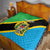 Personalised Tanzania Union Day Quilt Coat Of Arms With Map