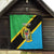 Personalised Tanzania Union Day Quilt Coat Of Arms With Map