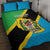 Personalised Tanzania Union Day Quilt Bed Set Coat Of Arms With Map