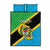 Personalised Tanzania Union Day Quilt Bed Set Coat Of Arms With Map