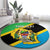 Personalised Tanzania Union Day Round Carpet Coat Of Arms With Map