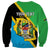 Personalised Tanzania Union Day Sweatshirt Coat Of Arms With Map