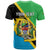 Personalised Tanzania Union Day T Shirt Coat Of Arms With Map