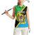 Personalised Tanzania Union Day Women Sleeveless Polo Shirt Coat Of Arms With Map