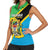 Personalised Tanzania Union Day Women Sleeveless Polo Shirt Coat Of Arms With Map