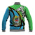 Tanzania Giraffe Baseball Jacket Coat Of Arms African Pattern