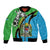 Tanzania Giraffe Bomber Jacket Coat Of Arms African Pattern