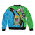 Tanzania Giraffe Bomber Jacket Coat Of Arms African Pattern