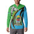 Tanzania Giraffe Button Sweatshirt Coat Of Arms African Pattern