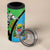 Tanzania Giraffe 4 in 1 Can Cooler Tumbler Coat Of Arms African Pattern