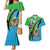 Tanzania Giraffe Couples Matching Mermaid Dress and Hawaiian Shirt Coat Of Arms African Pattern