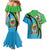 Tanzania Giraffe Couples Matching Mermaid Dress and Hawaiian Shirt Coat Of Arms African Pattern