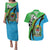 Tanzania Giraffe Couples Matching Puletasi and Hawaiian Shirt Coat Of Arms African Pattern