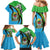 Tanzania Giraffe Family Matching Mermaid Dress and Hawaiian Shirt Coat Of Arms African Pattern