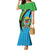 Tanzania Giraffe Family Matching Mermaid Dress and Hawaiian Shirt Coat Of Arms African Pattern