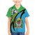 Tanzania Giraffe Family Matching Mermaid Dress and Hawaiian Shirt Coat Of Arms African Pattern