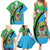 Tanzania Giraffe Family Matching Summer Maxi Dress and Hawaiian Shirt Coat Of Arms African Pattern