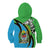 Tanzania Giraffe Kid Hoodie Coat Of Arms African Pattern