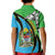 Tanzania Giraffe Kid Polo Shirt Coat Of Arms African Pattern