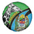 Tanzania Giraffe Spare Tire Cover Coat Of Arms African Pattern