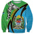 Tanzania Giraffe Sweatshirt Coat Of Arms African Pattern