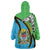 Tanzania Giraffe Wearable Blanket Hoodie Coat Of Arms African Pattern