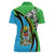 Tanzania Giraffe Women Polo Shirt Coat Of Arms African Pattern